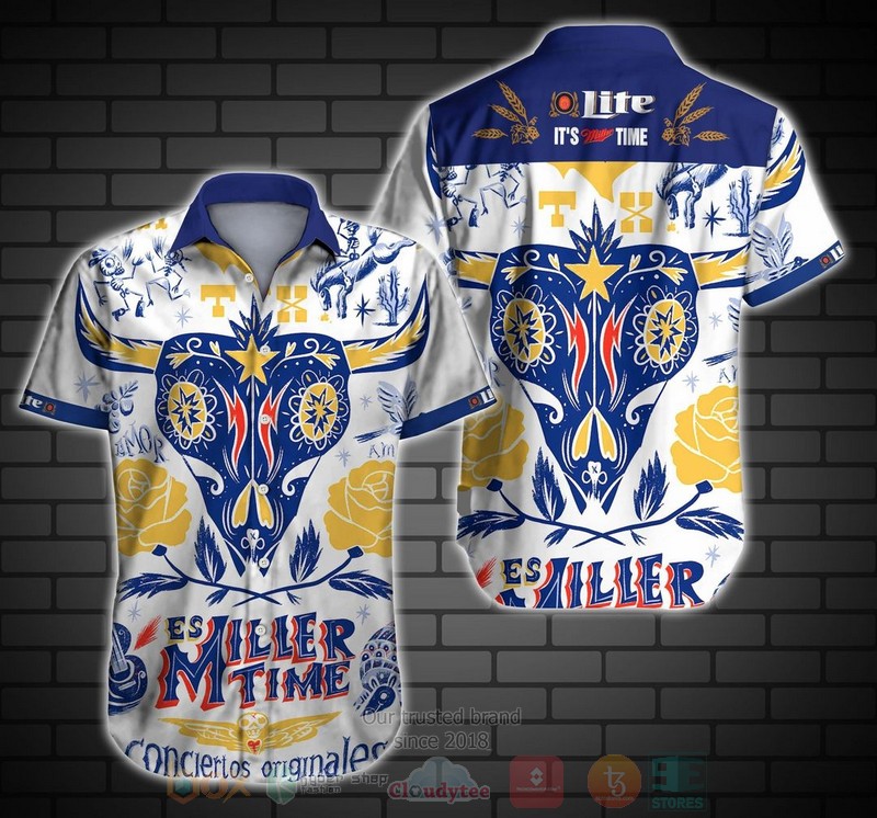 Miller Lite Miller Lite Beer Summer Hawaiian Shirt