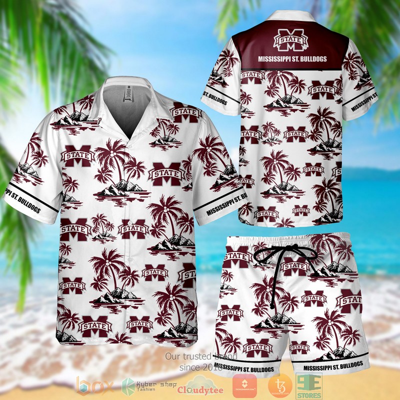 Mississippi St. Bulldogs Hawaiian Shirt Short