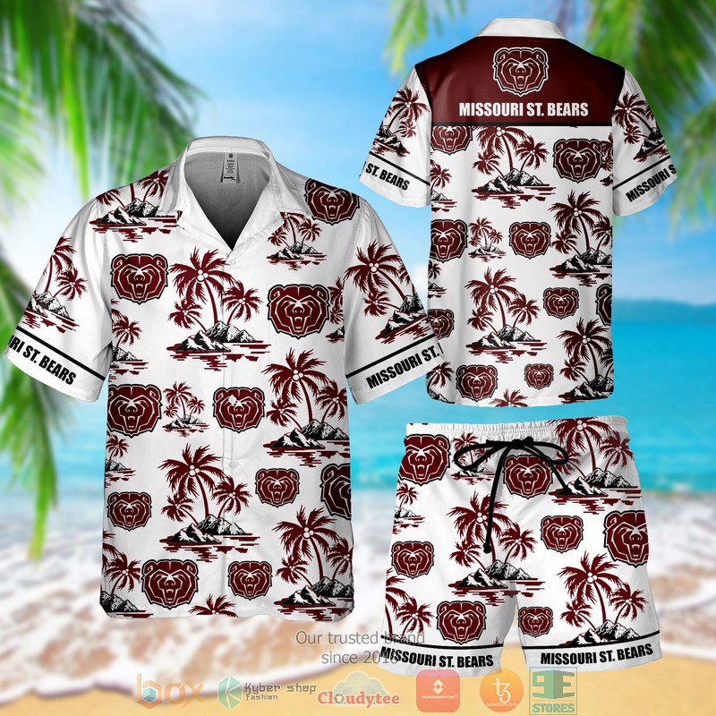 Missouri St. Bears Hawaiian Shirt Short