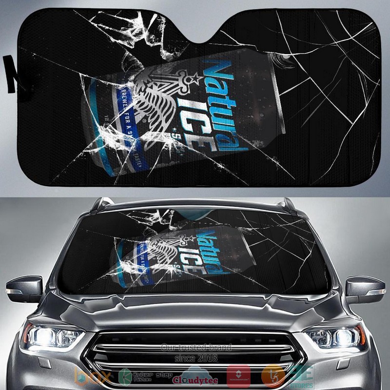 Natural Light Beer Lover Car Sunshade