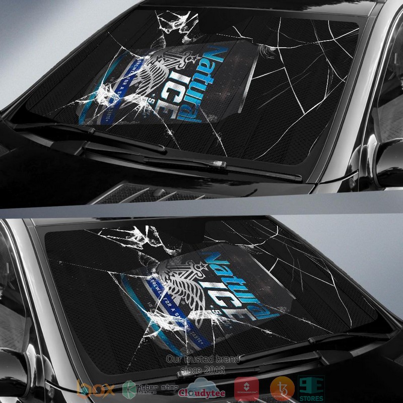 Natural Light Beer Lover Car Sunshade 1