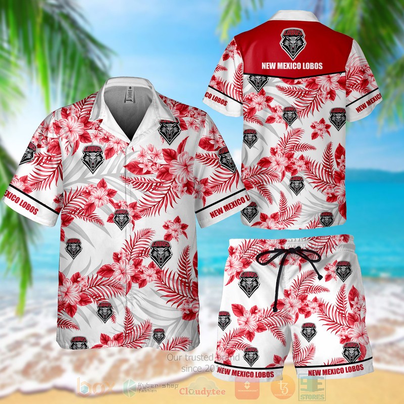 New Mexico Lobos Hawaiian Shirt Shorts