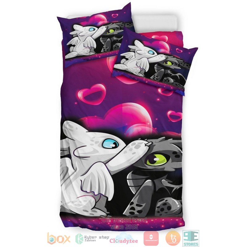 Night Fury Light Fury Love Bedding Set 1