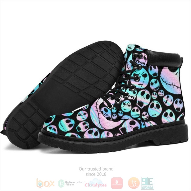 Nightmare Before Christmas Jack Skellington Face pattern Timberland Boots 1 2 3 4