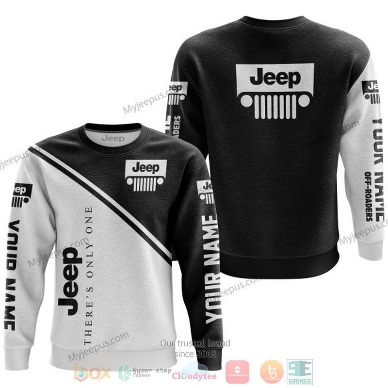Personalized Theres Only One Jeep Black Custom 3D Shirt Hoodie 1 2 3