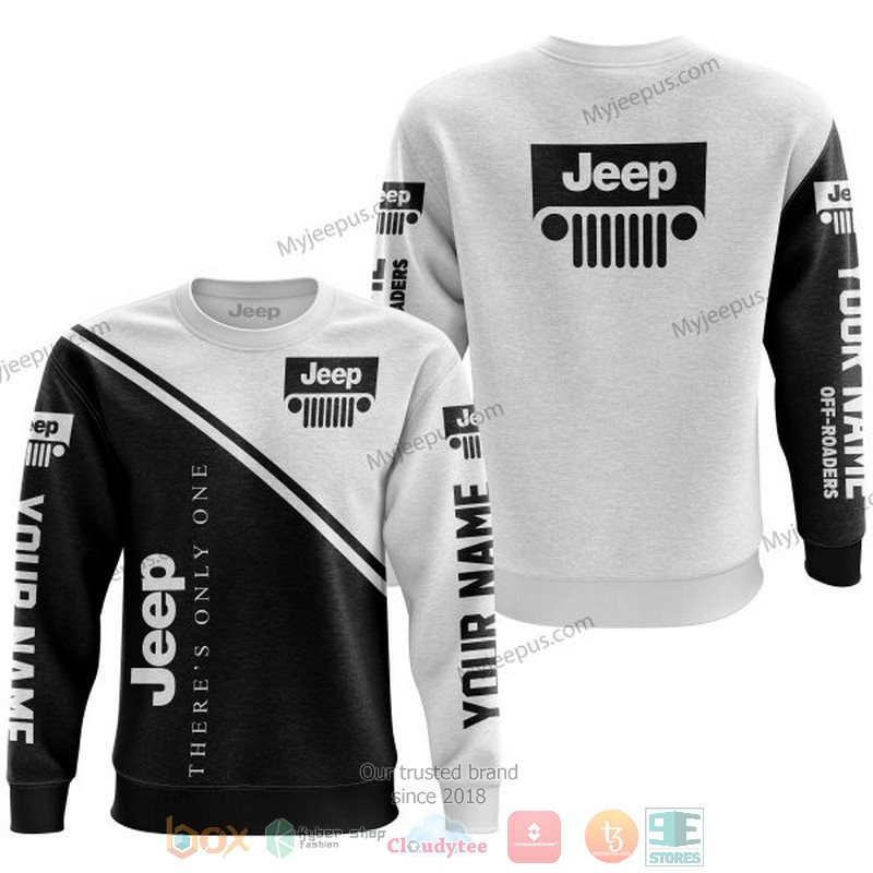 Personalized Theres Only One Jeep White Custom 3D Shirt Hoodie 1 2 3