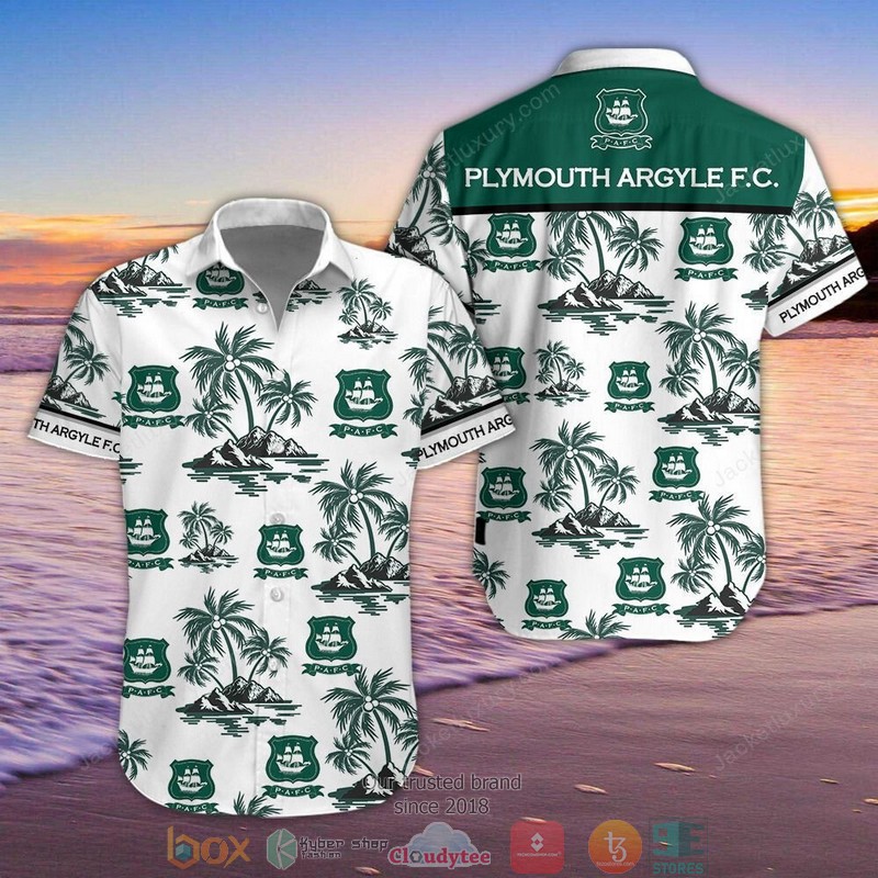 Plymouth Argyle Hawaiian shirt short