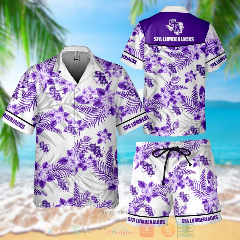 SFA Lumberjacks Hawaiian Shirt Shorts