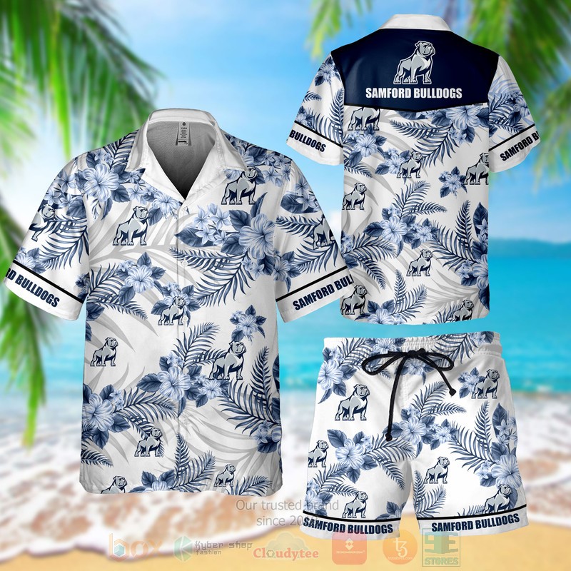 Samford Bulldogs Hawaiian Shirt Shorts