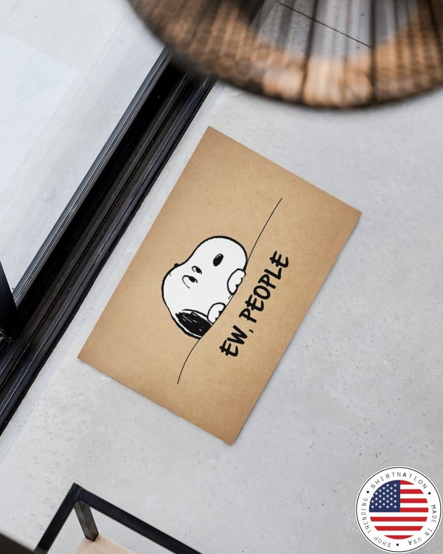 Snoopy doo Ew people doormat2