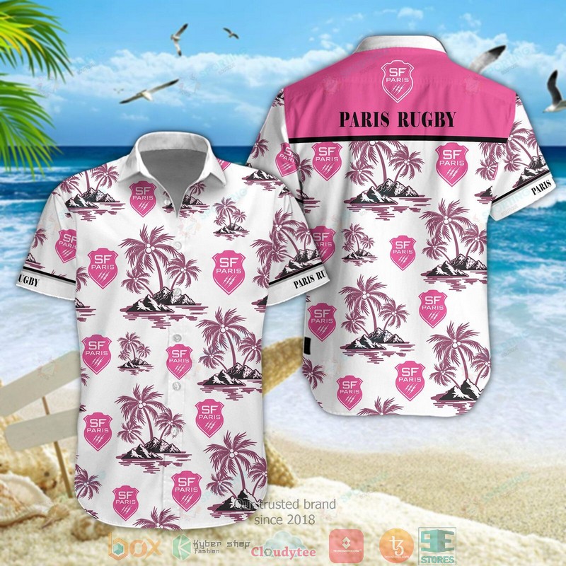 Stade Francais Hawaiian shirt short