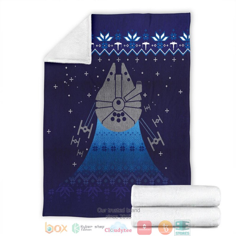 Star Wars Spaceship Art Ugly Christmas Blanket 1 2 3 4 5 6