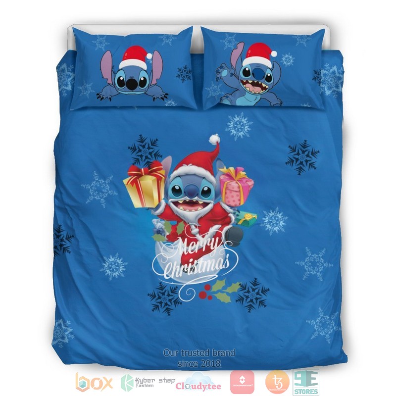 Stitch Christmas Snowflake Bedding Set