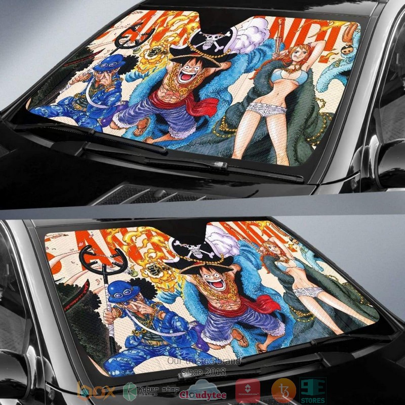 Team One Piece Anime Car Sunshade 1