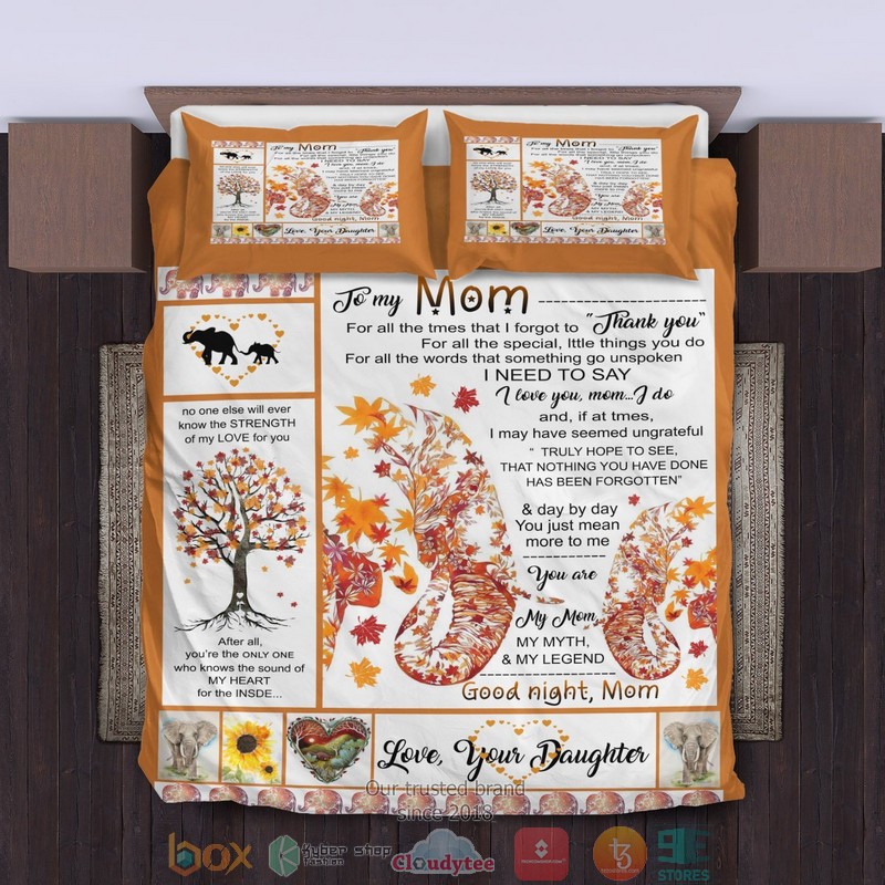 To My Mom Autumn Bedding Set