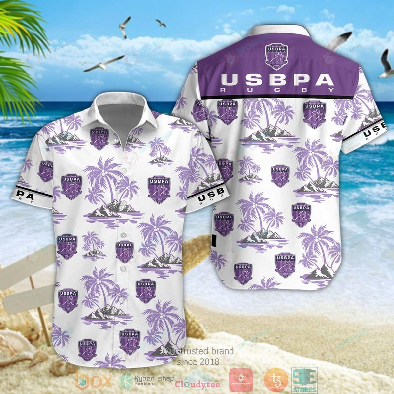 Union Sportive Bressane Hawaiian shirt short