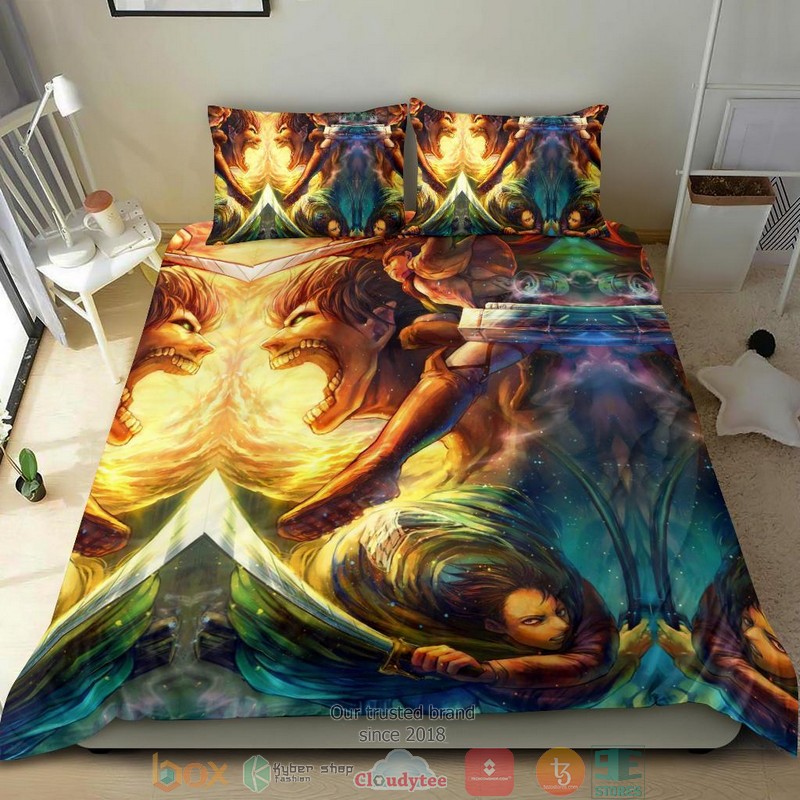 Vibrant Attack On Titan Bedding Set