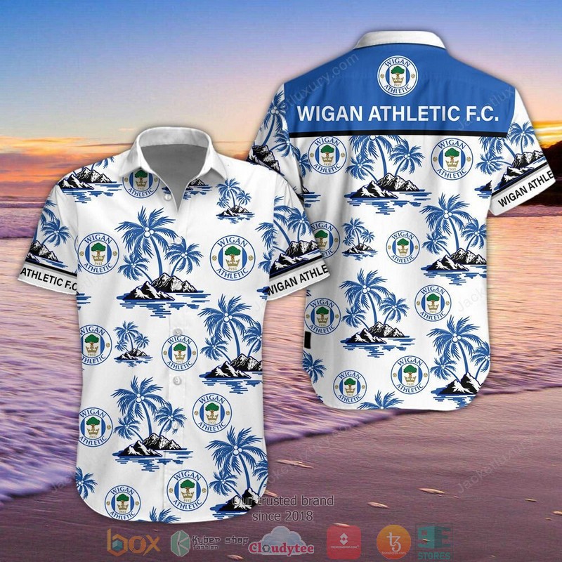 Wigan Athletic Hawaiian shirt short