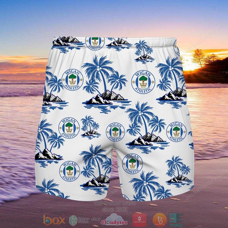 Wigan Athletic Hawaiian shirt short 1