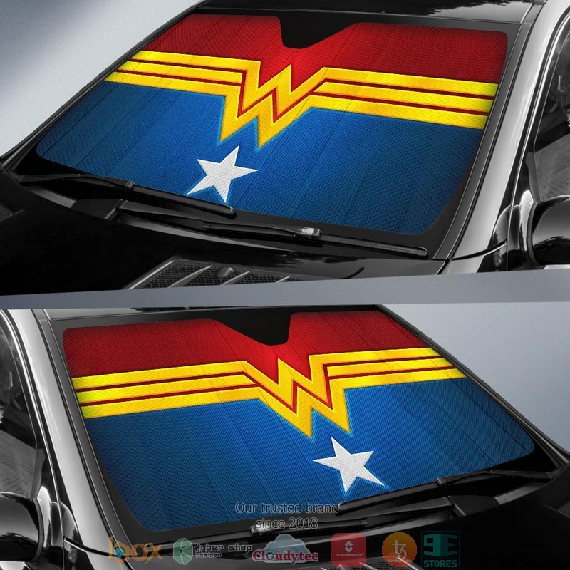 Wonder Woman Star Logo Car Sunshade 1