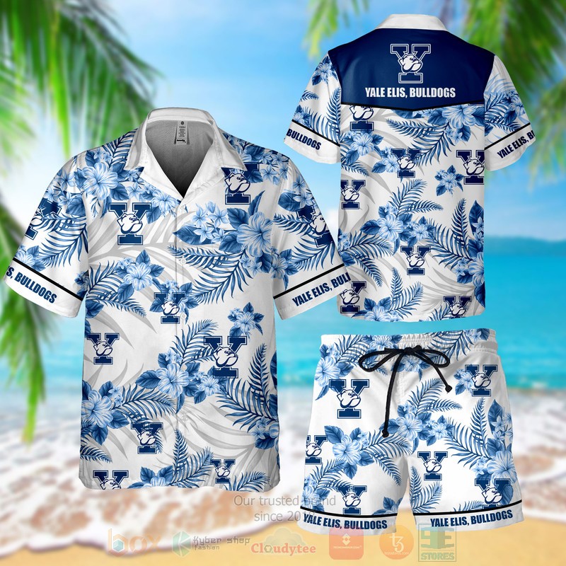 Yale Elis Bulldogs Hawaiian Shirt Shorts