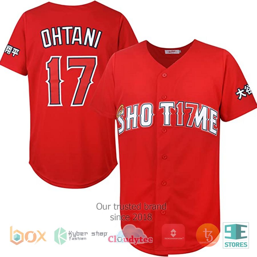 shohei ohtani 17 red baseball jersey 1 18774