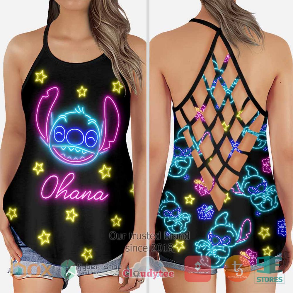 stitch ohana star cross tank top 1