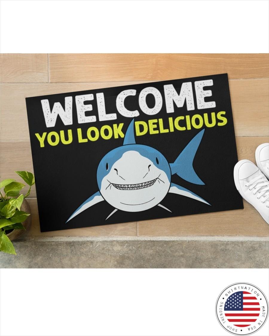 Shark welcome you look delicious doormat2