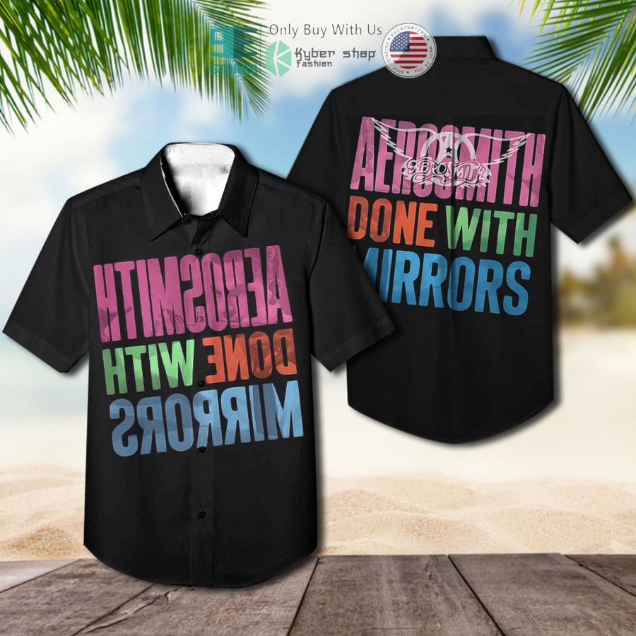 aerosmith band done with mirrors album cover hawaiian shirt 1 50491