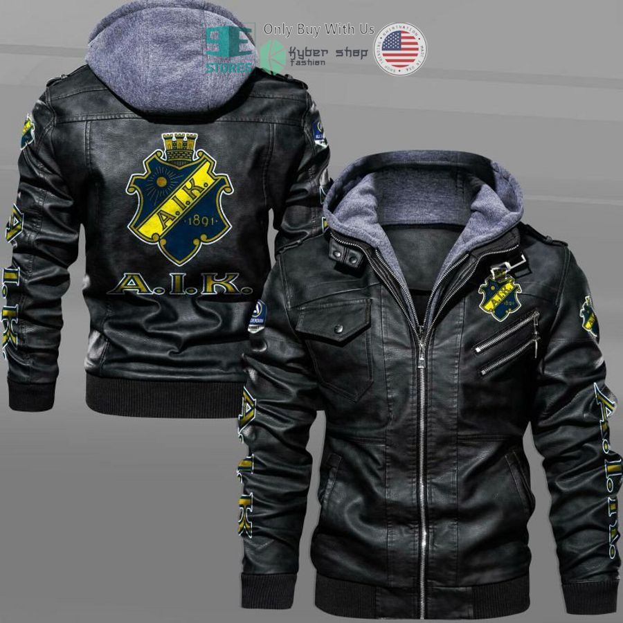 aik fotboll leather jacket 1 32494