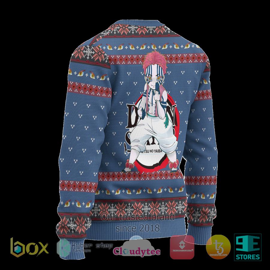 akaza demon slayer anime ugly christmas sweater 2 88034