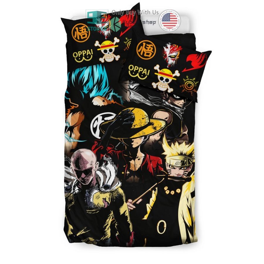 anime heroes characters bedding set 2 36946