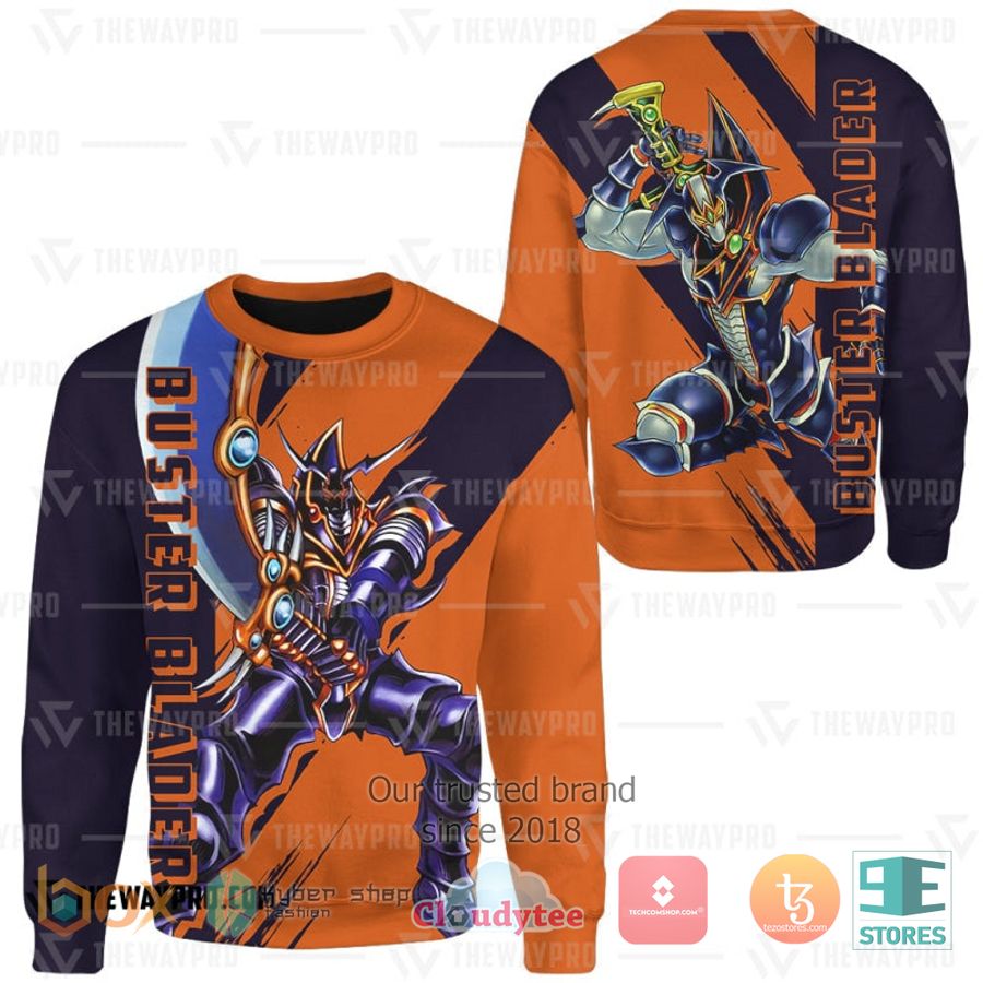 anime yu gi oh buster blader 3d sweatshirt sweater 2 13095