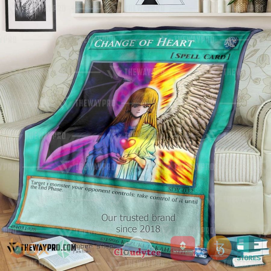 anime yu gi oh change of heart soft blanket 1 19657