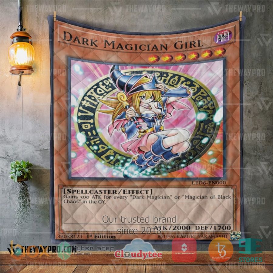 anime yu gi oh dark magician girl quilt 2 48630