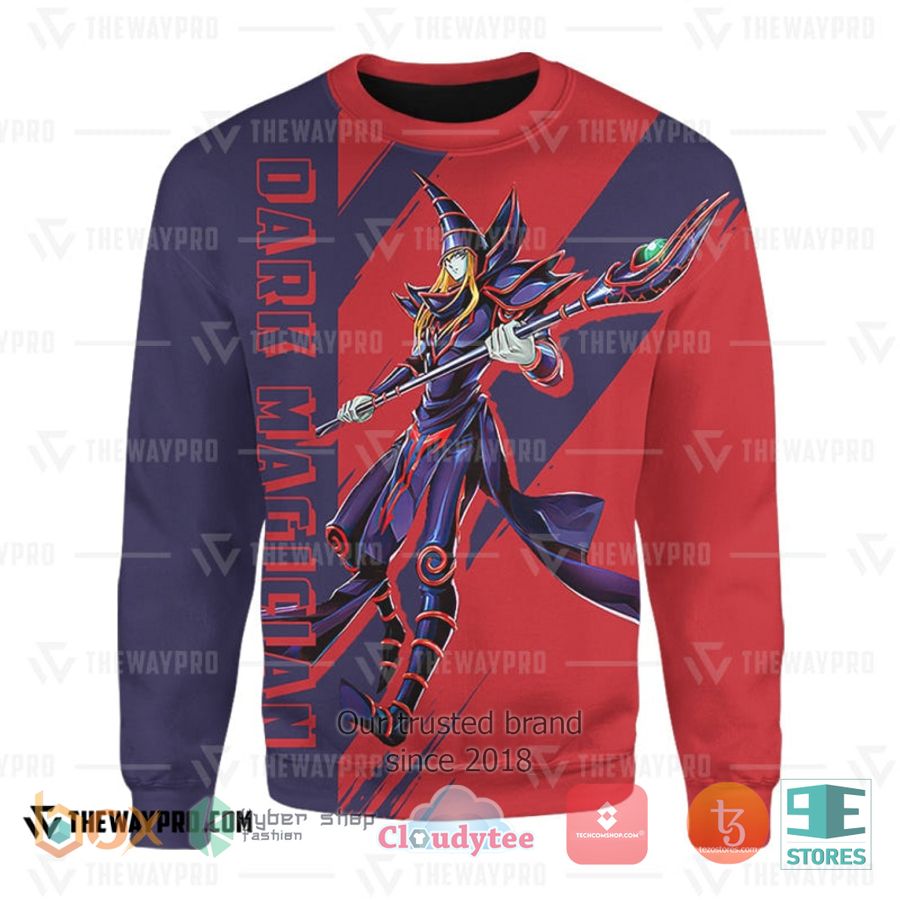 anime yu gi oh dark magician red 3d sweatshirt sweater 1 16540