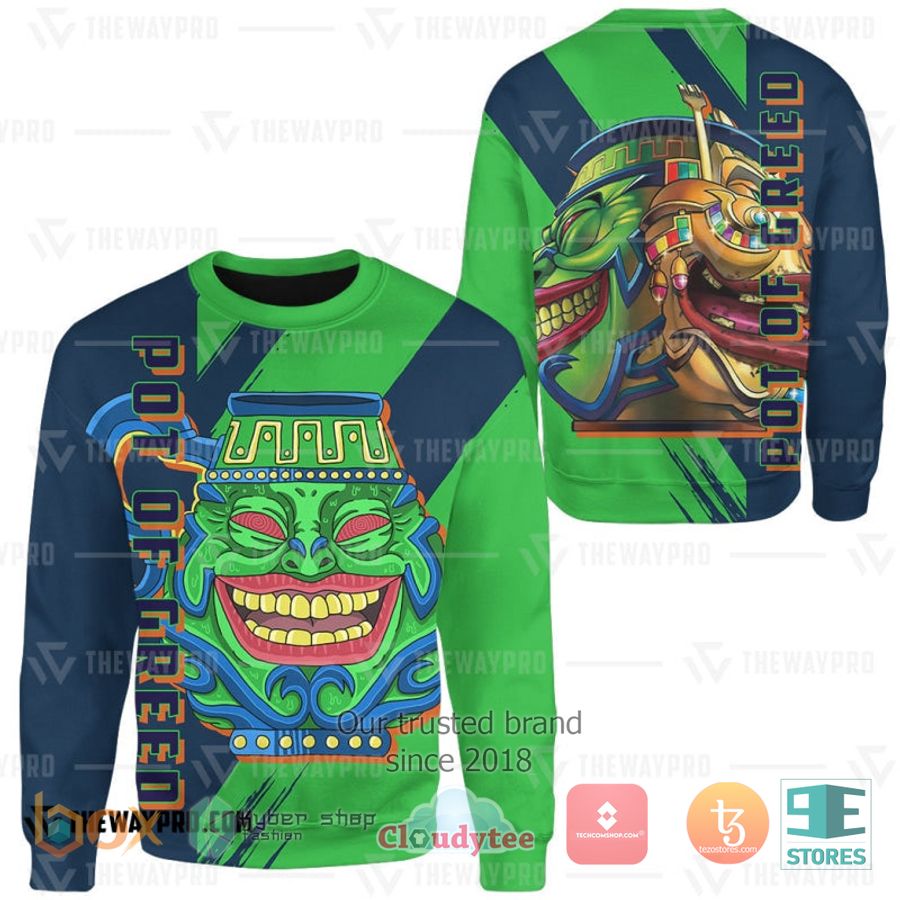 anime yu gi oh pot of greed 3d sweatshirt sweater 2 84772