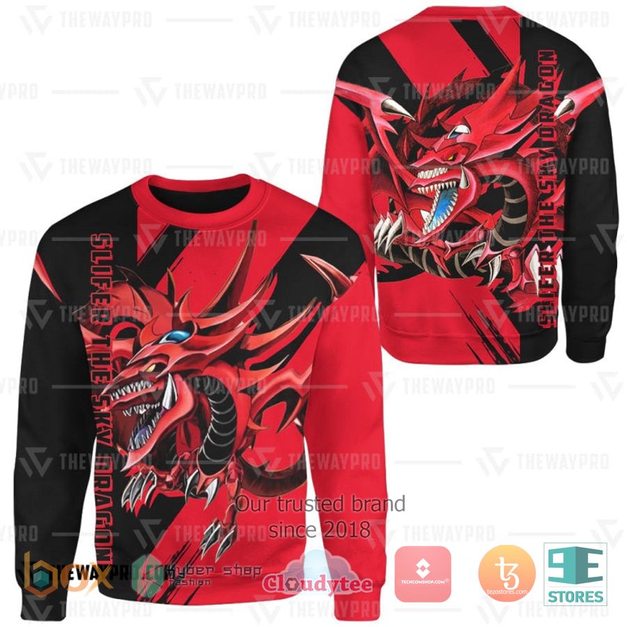 anime yu gi oh slifer the sky dragon 3d sweatshirt sweater 2 80750