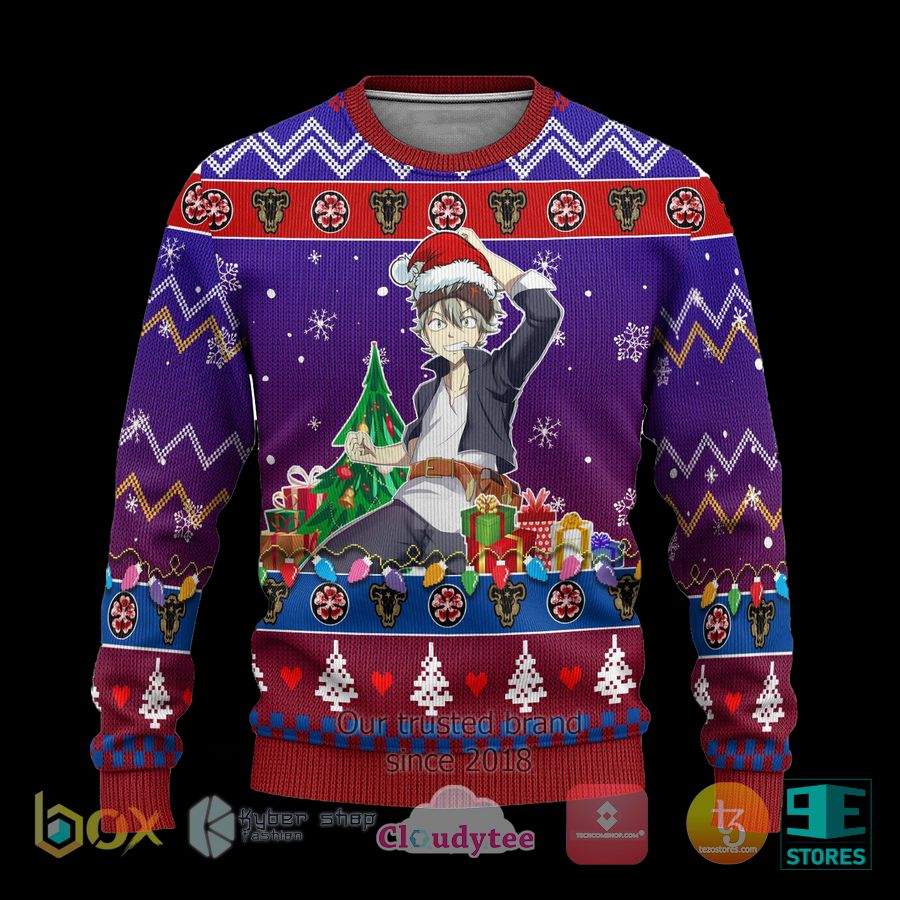 asta anime black clover xmas ugly christmas sweater 1 50743