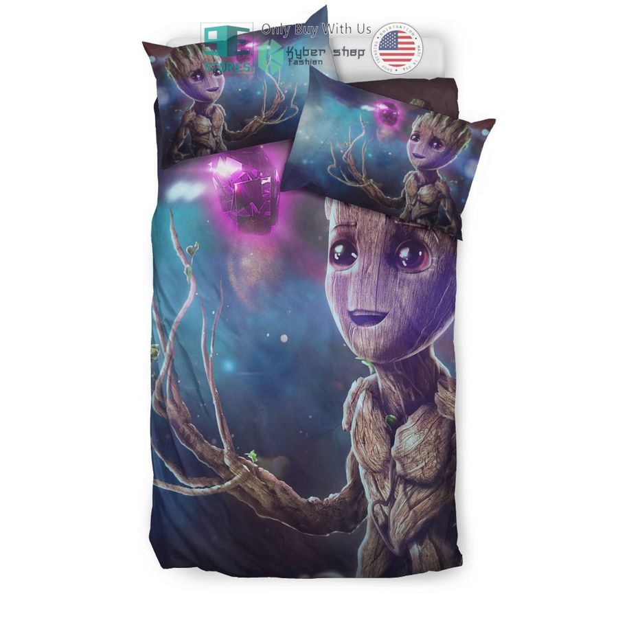 baby groot blue bedding set 2 94501