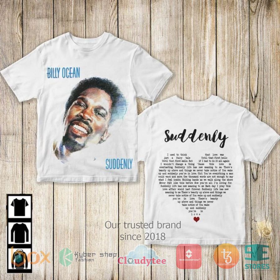 billy ocean suddenly album 3d t shirt 1 30451