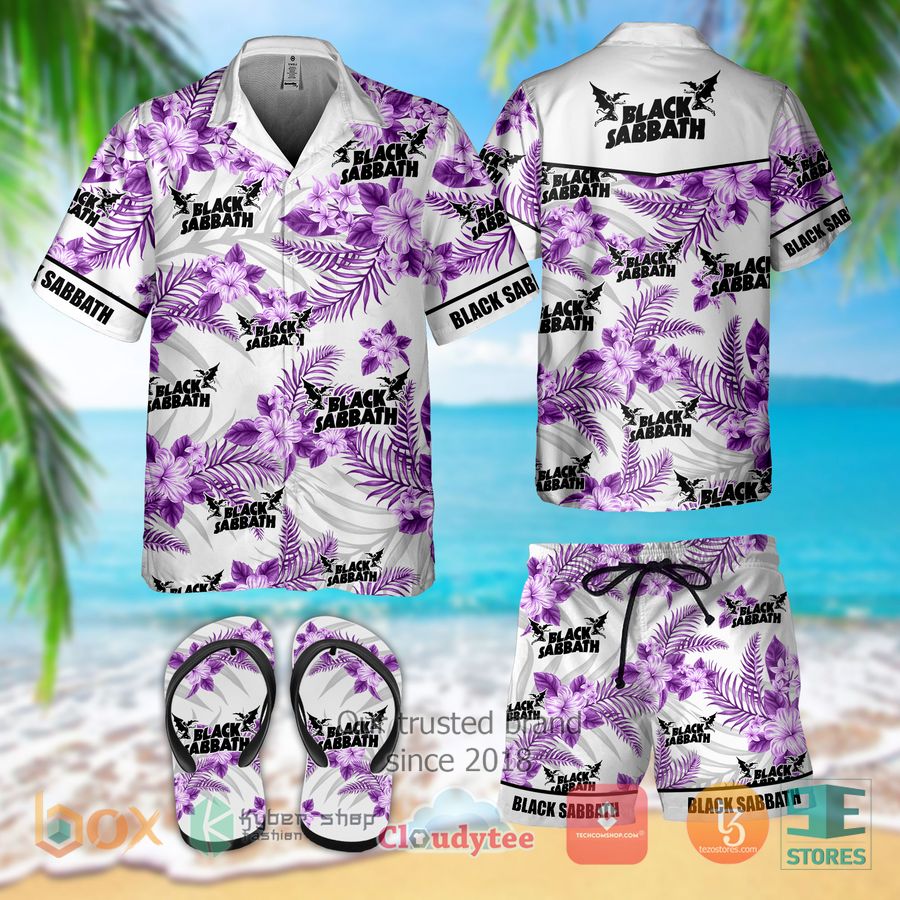 black sabbath band hawaiian shirt shorts 1 14417