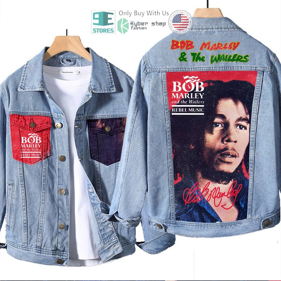 bob marley and the wailers rebel music album denim jacket 1 55416