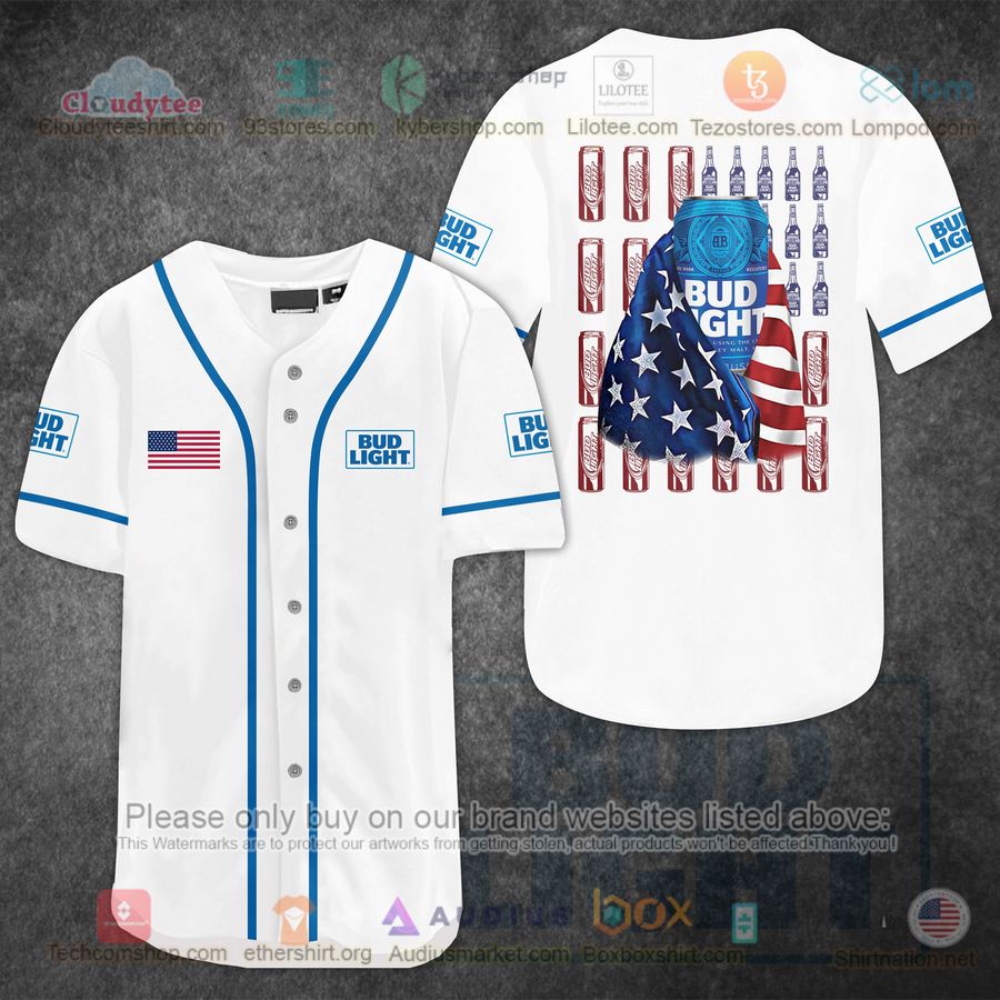 bud light united states flag baseball jersey 1 3262