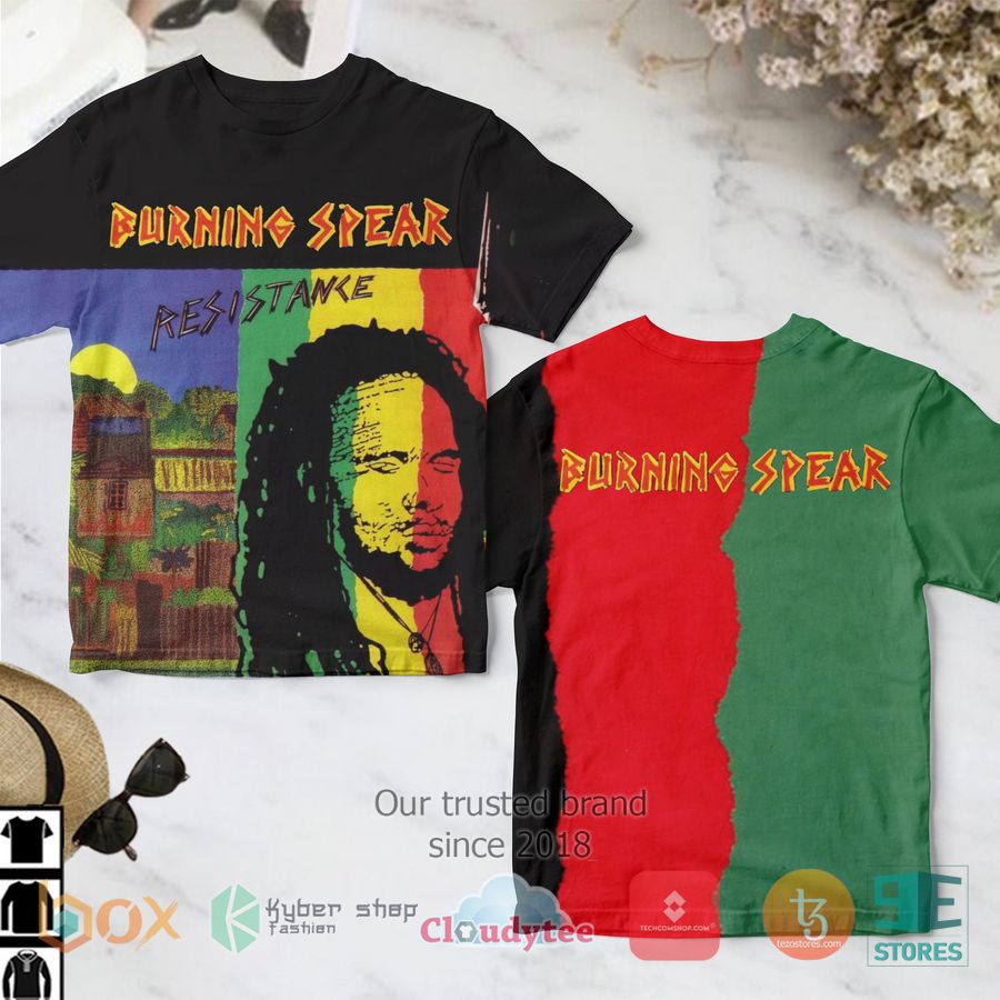 burning spear resistance album 3d t shirt 1 40427