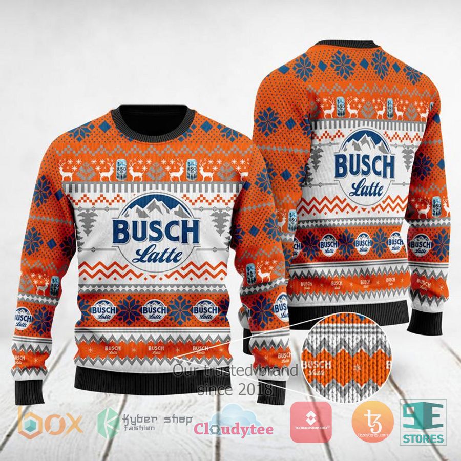 busch latte ugly christmas sweater 1 84831