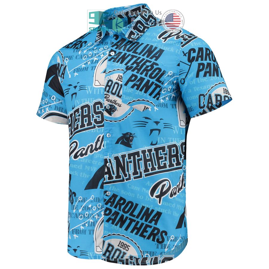 carolina panthers foco thematic blue hawaiian shirt 2 76098