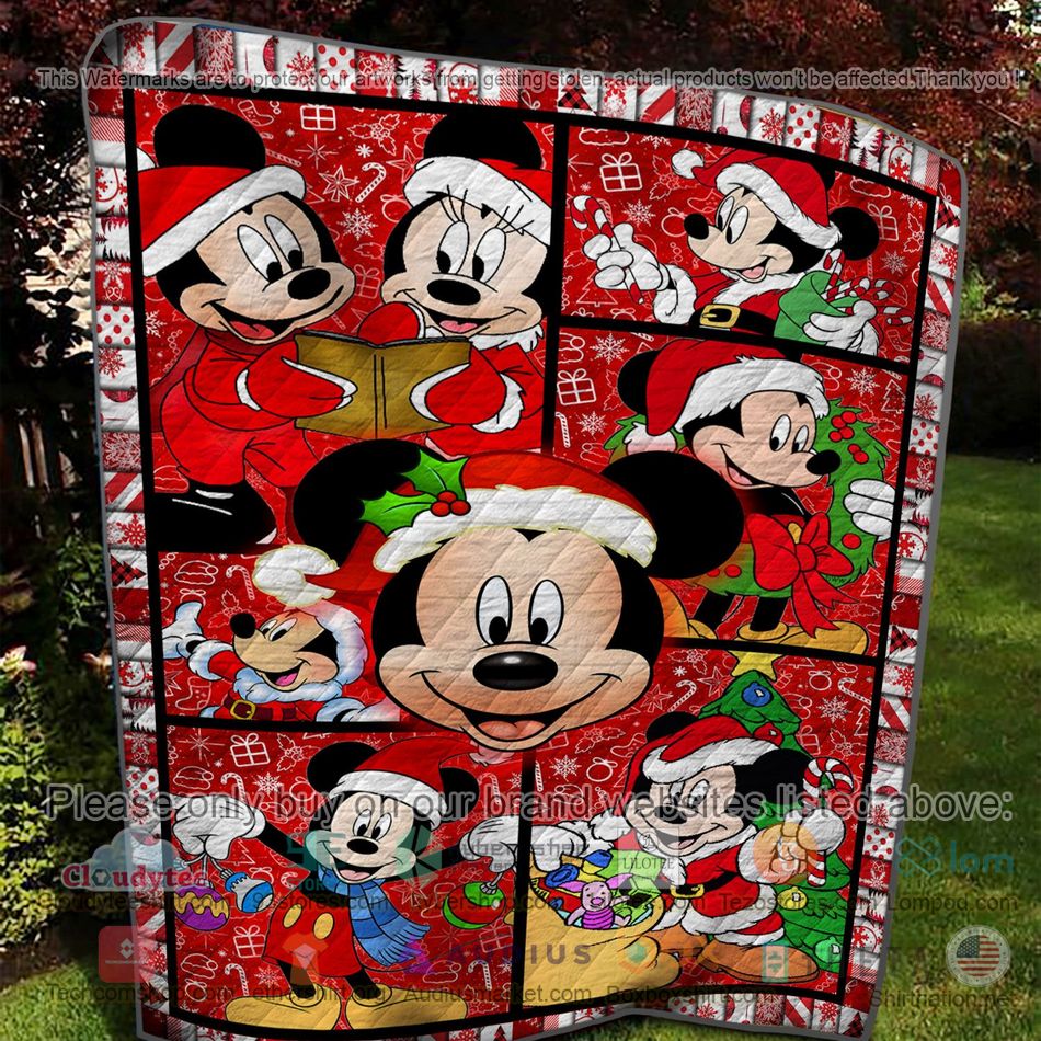 christmas mickey mouse quilt 2 10423