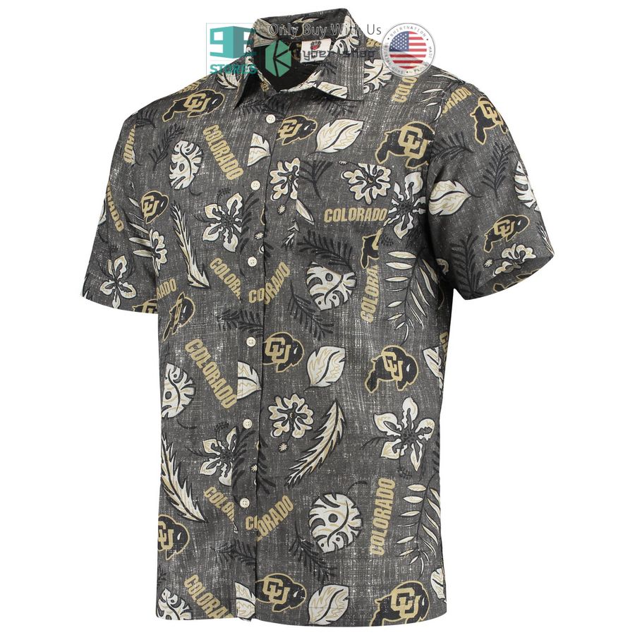 colorado buffaloes wes willy vintage floral black hawaiian shirt 2 25031