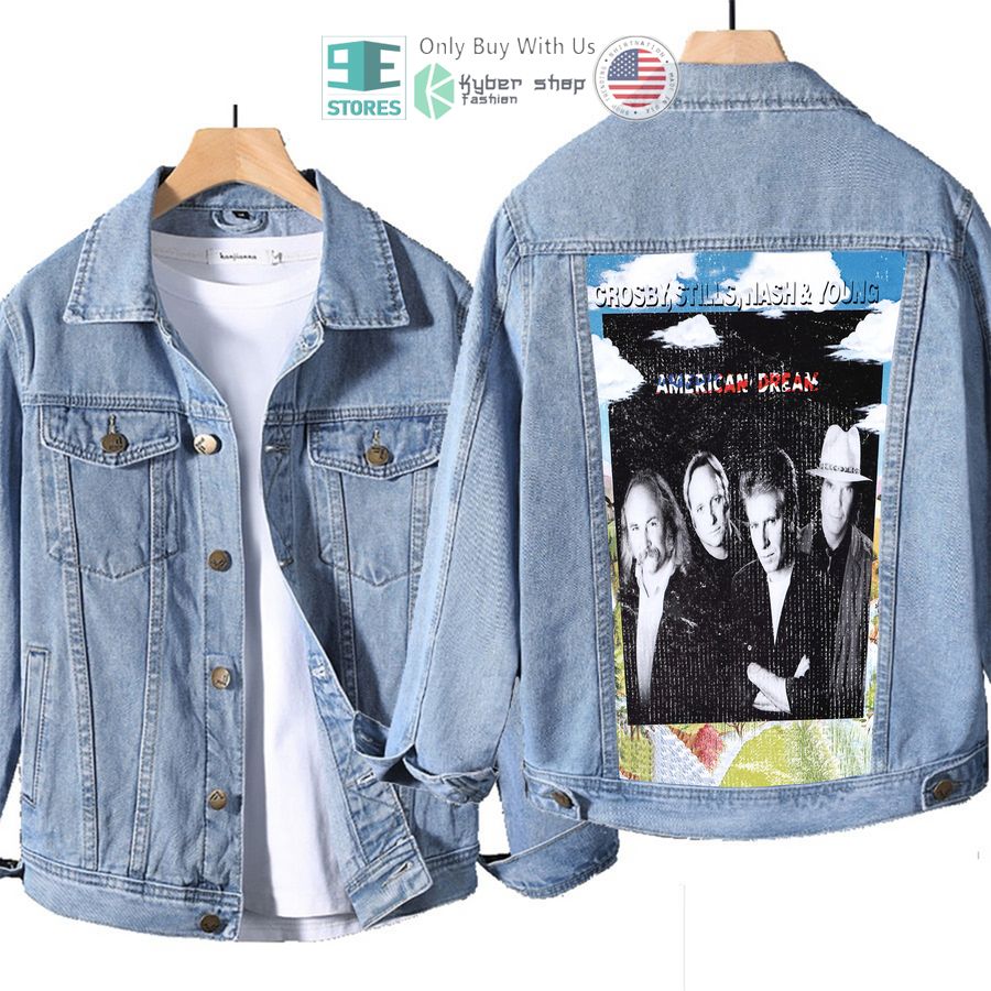 crosby stills nash young american dream album denim jacke 1 48583